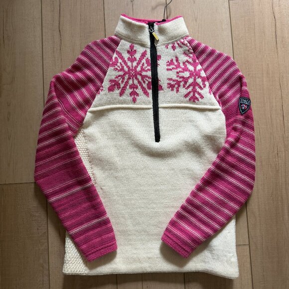 Dale of Norway Pink and Cream Winter Sweater - lightly used - Picture 4 of 4